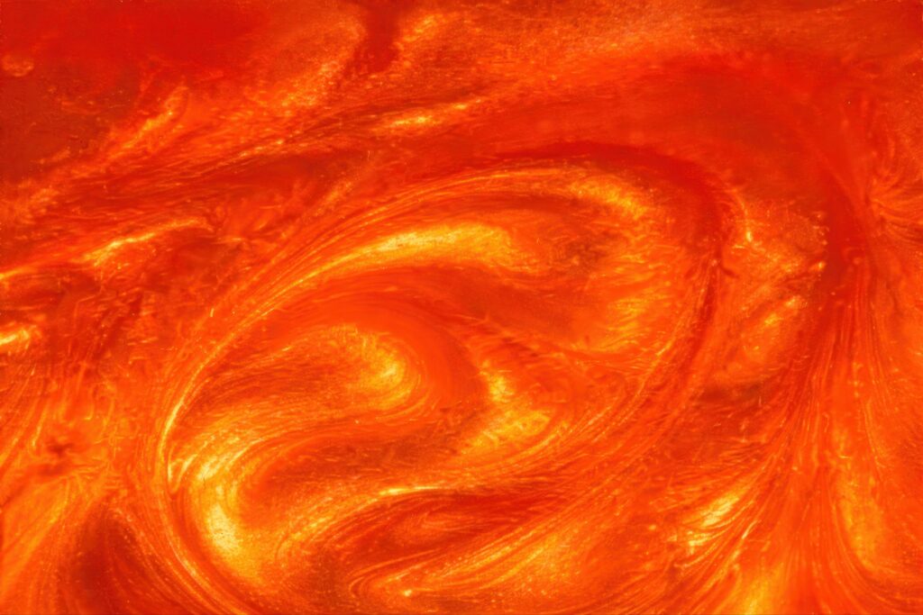 Orange Red Metallic Epoxy Texture